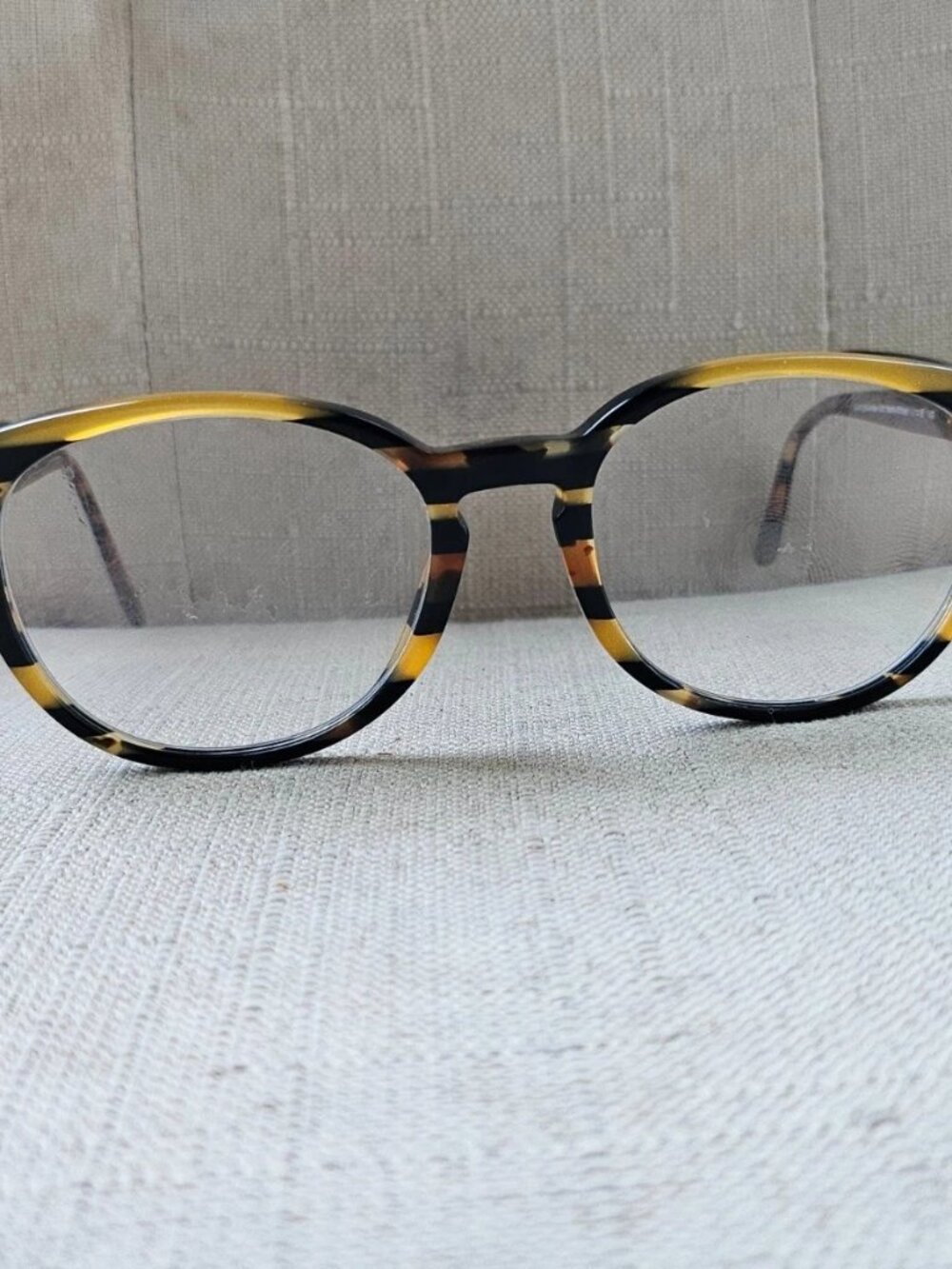 Coach Women Eyeglasses/Glasses Frame HC6102 BLK AMBER GLTR Vasity Stripe Frame - Picture 2 of 12